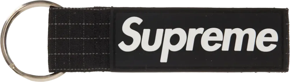 Supreme Ripstop Keychain Black