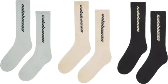 Yeezy Calabasas Socks (3Â Pack)