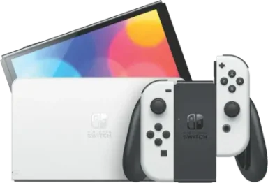 Nintendo Switch (OLED model) with White Joy-Con