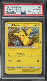 2021 Pokemon SWSH McDonald's Collection Holo Pikachu #25 PSA 10 GEM MINT