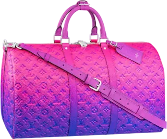 Louis Vuitton Keepall 50B Taurillon Illusion Blue/Pink