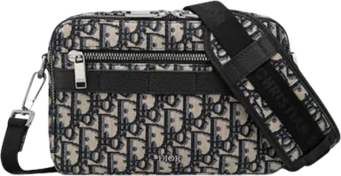 Dior Safari Messenger Bag Dior Oblique Jacquard Beige/Black