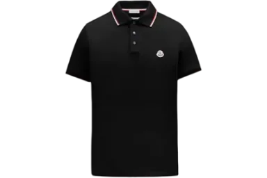 Moncler Logo Polo Shirt Black US L