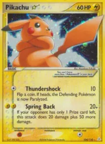 Pikachu Gold Star (HP 104)