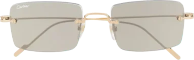 Cartier Eyewear Signature C de Cartier Precious rectangular sunglasses