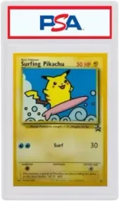 Surfing Pikachu 2001 Pokemon TCG Promo Black Star #28 (PSA 9)