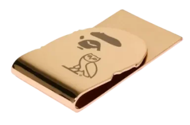 BAPE x OVO Ape Head Money Clip