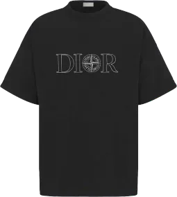 Dior x Stone Island Oversized Fit T-Shirt Black (XL)