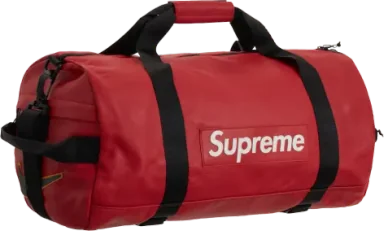 Supreme Nike Leather Duffle Bag Red