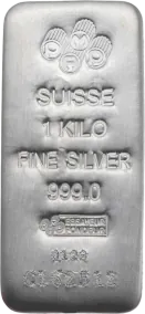 1 Kilo Silver Bar - PAMP Suisse (Serialized)