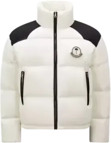 Moncler x Palm Angels Nevin Short Down Jacket Off White
