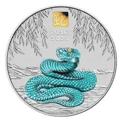 2025 Lunar Series III Year of Snake 1kg Silver Gold Privy