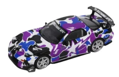 BAPE Hong Kong 20th Anniversary Camo Poprace Car 1/64