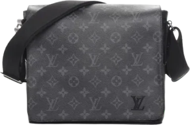 Louis Vuitton Messenger District Monogram Eclipse PM Noir Black