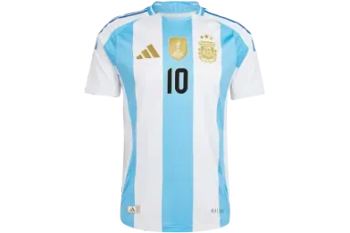 adidas Argentina 2024 Home Authentic Messi Jersey White/Blue Burst US L