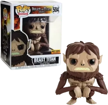 Funko Pop! Animation Attack on Titan Beast Titan Hot Topic Exclusive 6 inch Figure #504