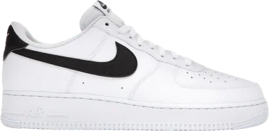 Nike Air Force 1 Low '07 White Black Pebbled Leather (US 8)