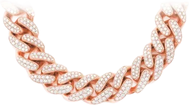 18MM MIAMI CUBAN DIAMOND NECKLACE 14K SOLID GOLD 37.00CTW