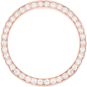 ICEBOX DIAMOND BEZEL FOR 36MM ROLEX 14K SOLID GOLD 2.50CTW