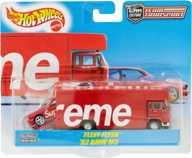 Supreme Hot Wheels Fleet Flyer + 1992 BMW M3 Red