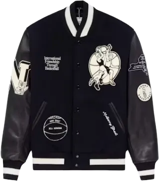 Aime Leon Dore x New Balance Varsity Jacket Navy