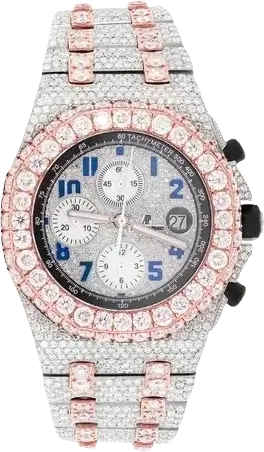 AUDEMARS PIGUET ROYAL OAK OFFSHORE 42MM - 23.25CTW FULLY ICED OUT