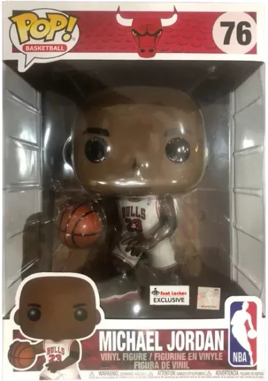 Funko Pop! NBA Michael Jordan (White Jersey) Footlocker Exclusive 10 inch Figure #76