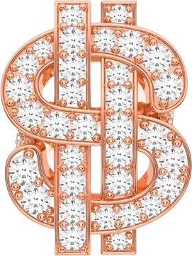 SUPER DOLLAR DIAMOND RING 14K SOLID GOLD 9.25CTW