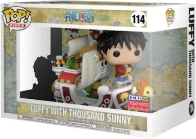 Funko Pop! Rides One Piece Luffy with Thousand Sunny 2022 CCXP Exclusive Figure #114