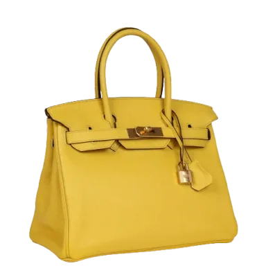Hermès Birkin 30 Jaune de Naples Novillo Gold Hardware