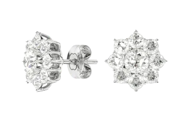 Diamond Snowflake Earrings