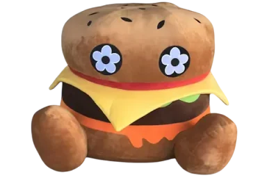 Vandy The Pink Giant Burger Plush Toy