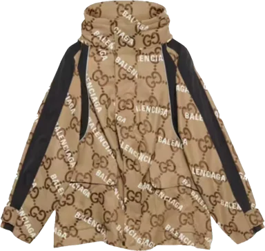 Gucci x Balenciaga The Hacker Project Jumbo GG Jacket Beige/Ebony (EU 46)
