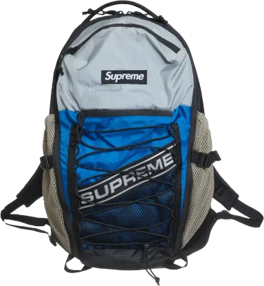 Supreme Logo Backpack Blue