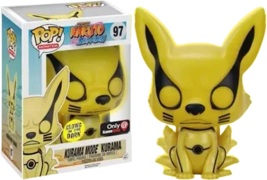 Funko Pop! Animation Naruto Shippuden Kurama Mode (Glow) GameStop Exclusive 6 Inch Figure #97