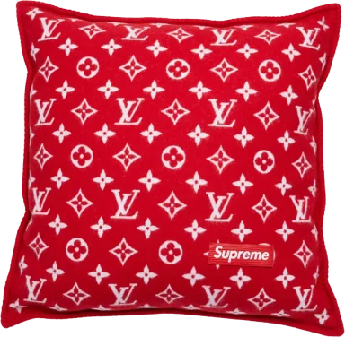 Supreme x Louis Vuitton Monogram Pillow Red