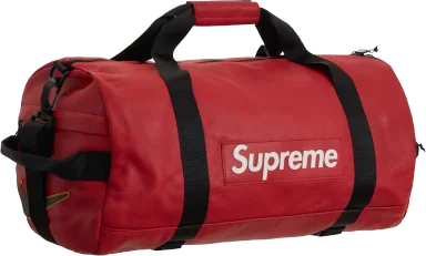Supreme Nike Leather Duffle Bag Red