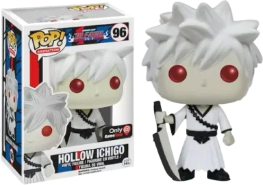 Funko Pop! Animation Bleach Ichigo Kurosaki (Hollow) (Black and White) Gamestop Exclusive Figure #96