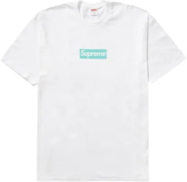Supreme Tiffany & Co. Box Logo Tee White (Size M)