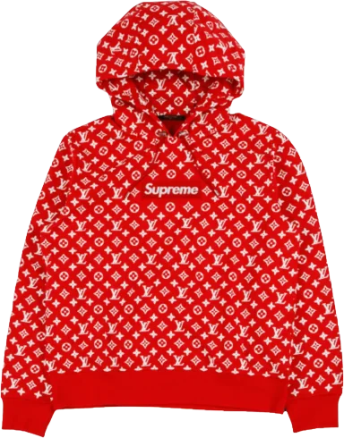 Supreme x Louis Vuitton Box Logo Hooded Sweatshirt Red (US XL)